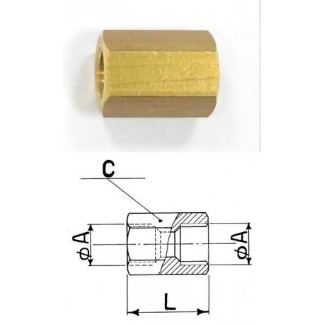 giunti dritti fxf 1/4" sae