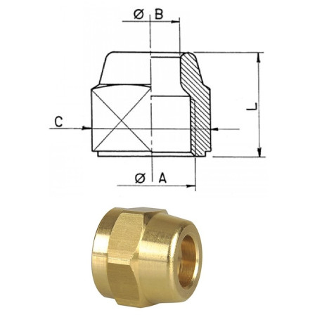 bocchettoni ridotti 3/8" sae foro 1/4" - nrs4-64