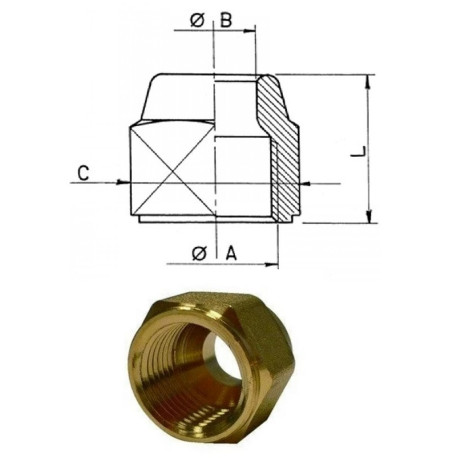 bocchettoni 1/4" foro 6 mm - ns4/6