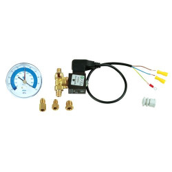 KIT COMPLETO DI ELETTROVALVOLA, VACUOMETRO E CONNETTORE ELETTRICO